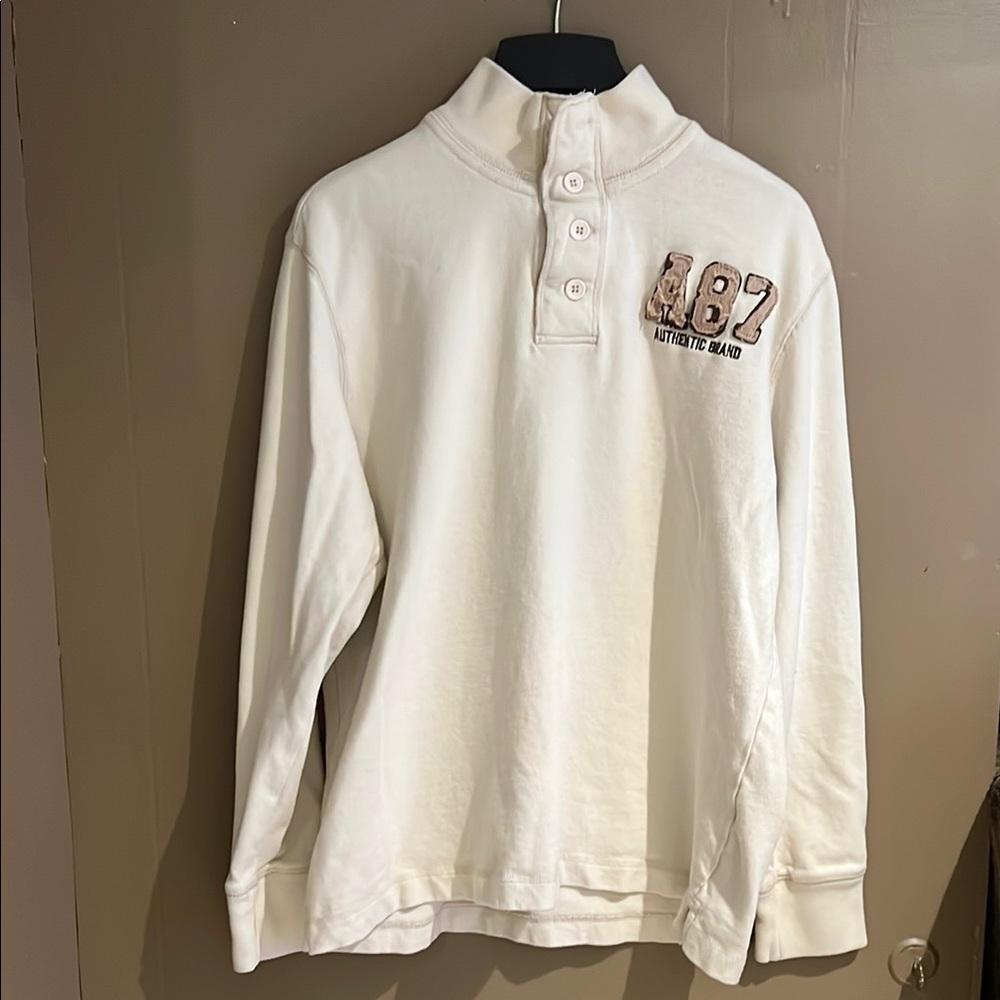 Aéropostale Original Authentic Fit Men’s Long Sleeved Button Neck Sz XL